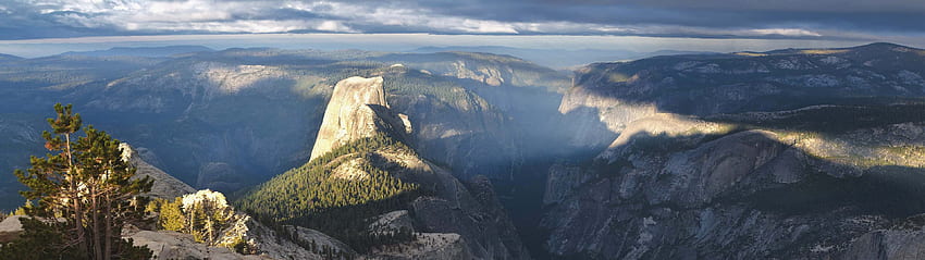 Yosemite Clouds Rest Mountain California United States Dual Monitor, Grand Canyon Dual Screen HD wallpaper