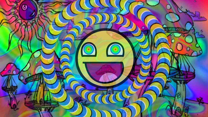 trippy sun drawing fo, Hippie Sun HD wallpaper