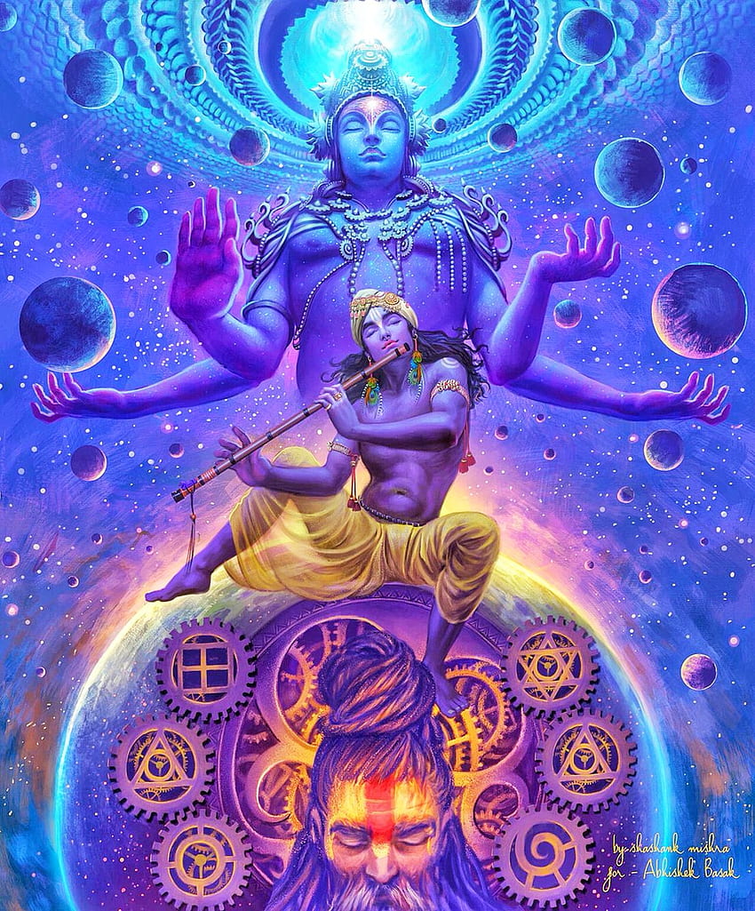 Lord Krishna, Krishna-Universum HD-Handy-Hintergrundbild