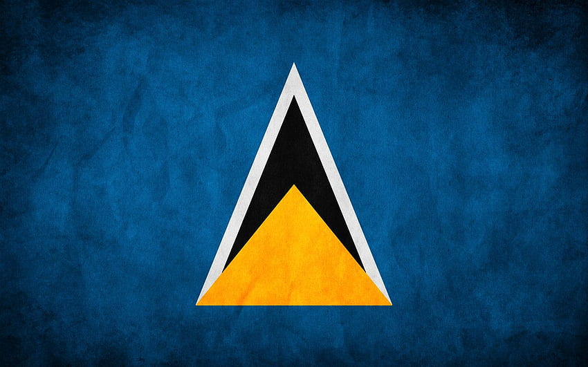 Saint Lucia Flag HD wallpaper