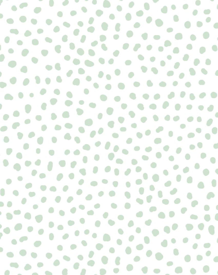 SHOP Gigi's Dots Spot in Sage Green Peel & Stick – Olive et Oriel HD phone wallpaper