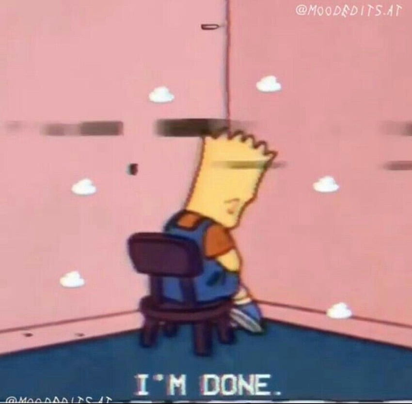 Download Bart Simpsons I'm Sad Wallpaper