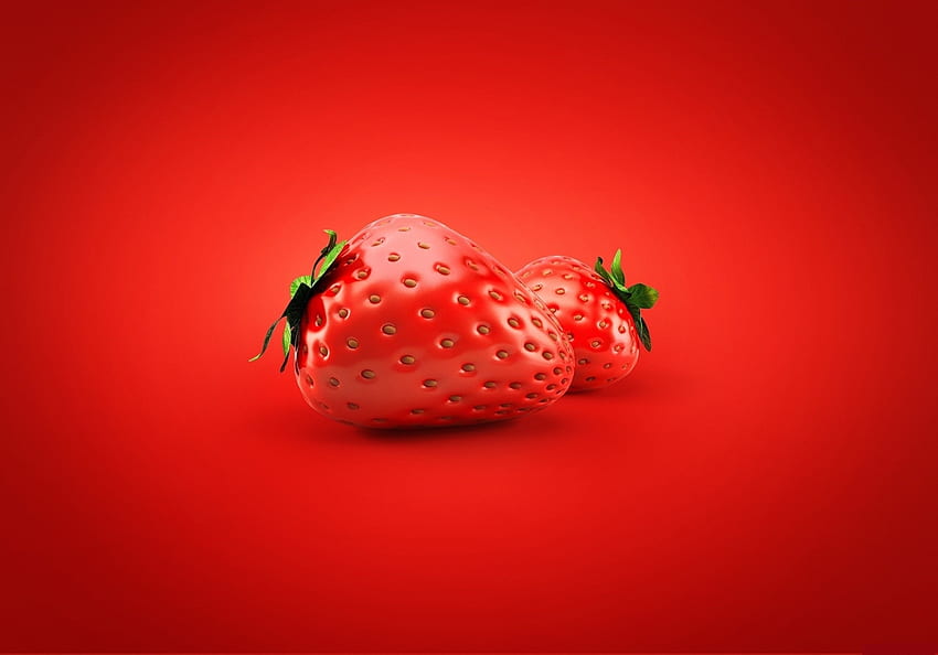 Strawberries, fruit, strawberry, skin, red HD wallpaper