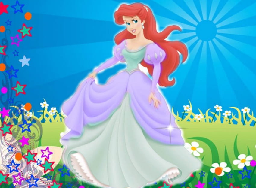 Ariel, Nuevo, Disney, Princesa fondo de pantalla