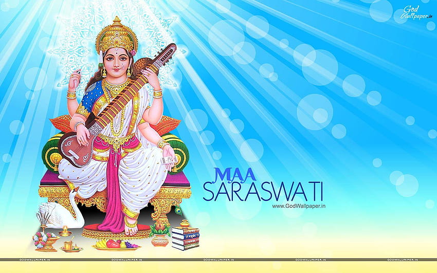 Saraswati Devi, Saraswathi HD wallpaper
