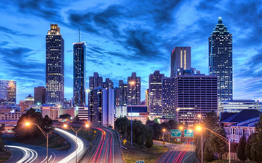 Atlanta skyline HD wallpapers | Pxfuel