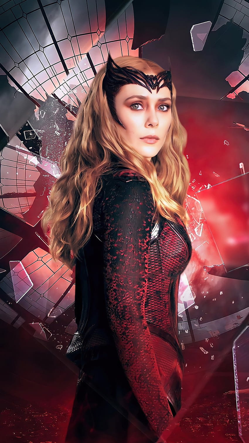 Scarlet Witch Elizabeth Olsen Doctor Strange in the Multiverse of Madness  4K Wallpaper iPhone HD Phone 1061h