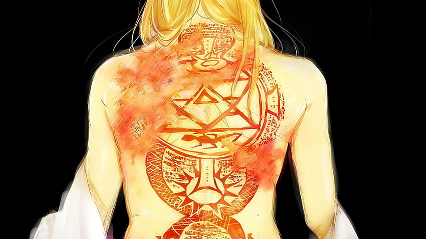 Rizas Tattoo Fullmetal Alchemist Poster for Sale by kikooart27  Redbubble