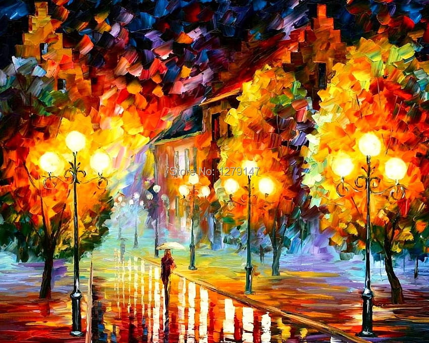 j3 best painting by Leonid Afremov Oil Painting Print on canvas inches approx. painting bookcase. paintings bullsj3 HD wallpaper