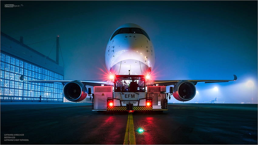 Airbus A350. Airbus, , Пътнически самолет, Lufthansa A350 HD тапет