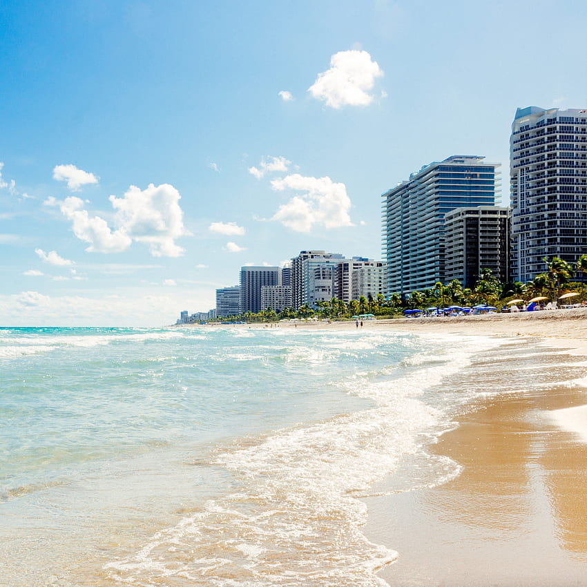 Les meilleures plages de Miami, de South Beach à Sunny Isles. Condé Nast Traveler, scène de Miami Beach Fond d'écran de téléphone HD