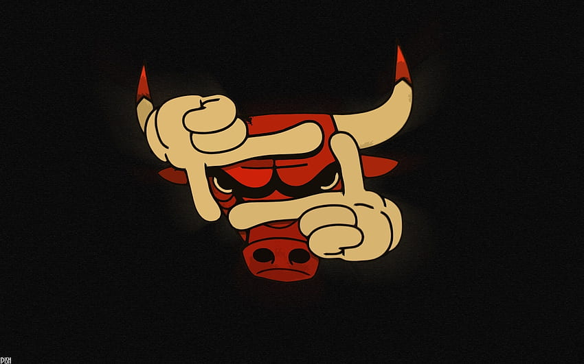 Logotipos da NBA Fundo do Chicago Bulls - papel de parede HD