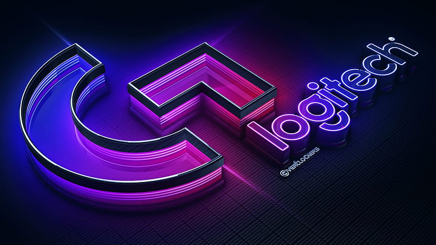 Logitech • Atout, Logo Logitech Fond d'écran HD