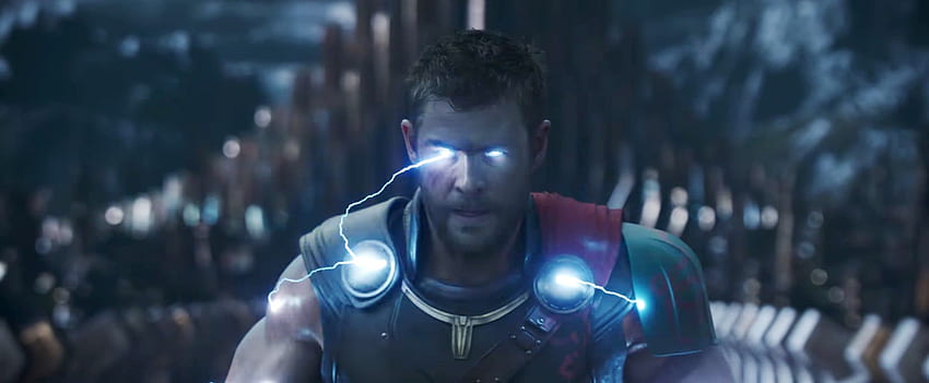 Thor Lightning Eyes, Blue Eyes Thor Ragnarok HD тапет