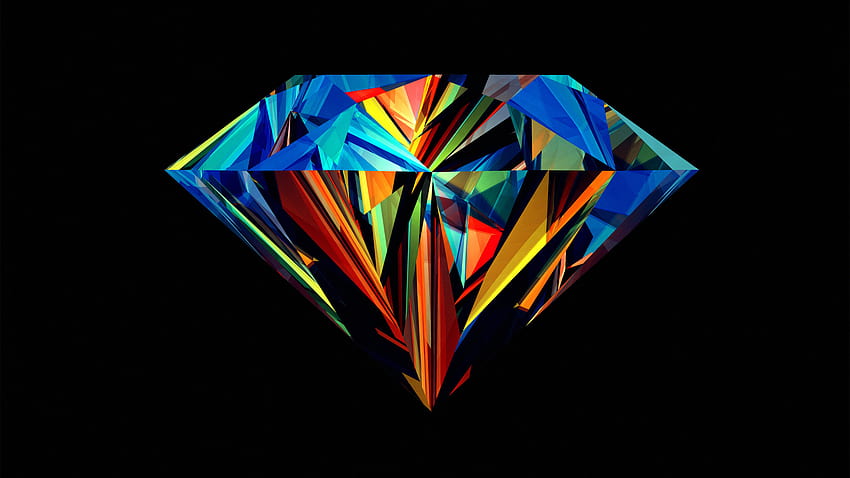 Bunter Diamant für Youtube Channel Art - . HD-Hintergrundbild