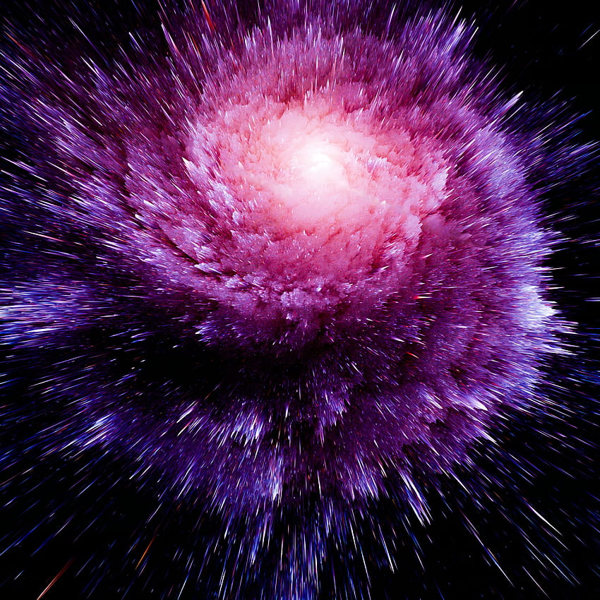 Bright, 3D, Lines, Form, Forms, Volume, Cosmic Explosion, Space Explosion, Pointed HD phone wallpaper