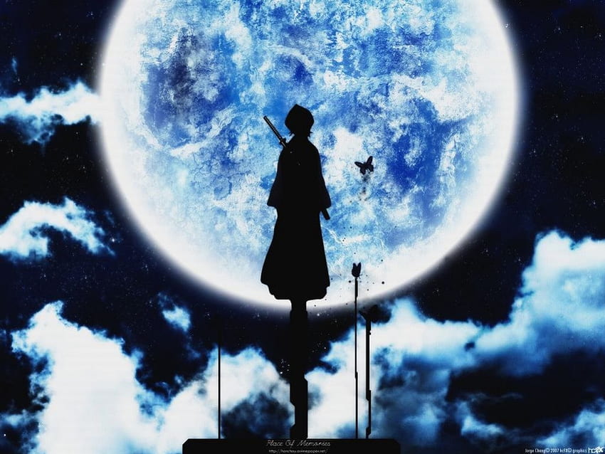 Rukia Moon, kühl, Bleichmittel, Rukia, Mond HD-Hintergrundbild