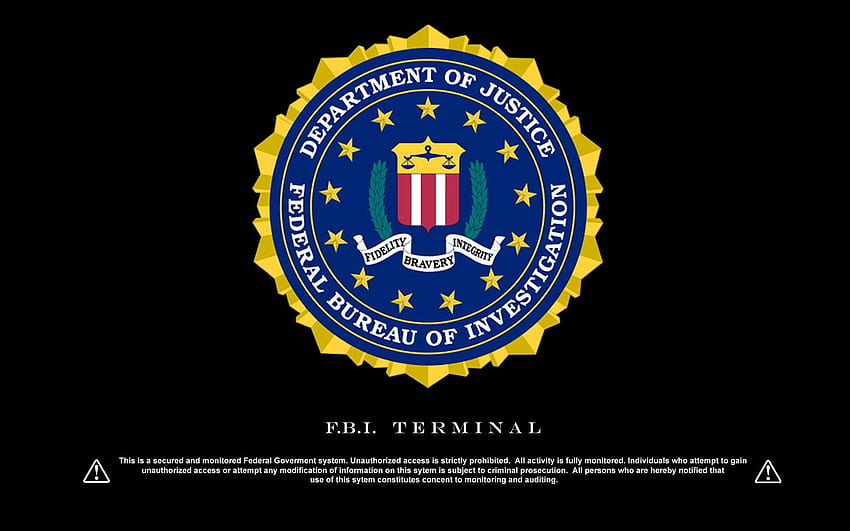 Екран за влизане във FBI HD тапет