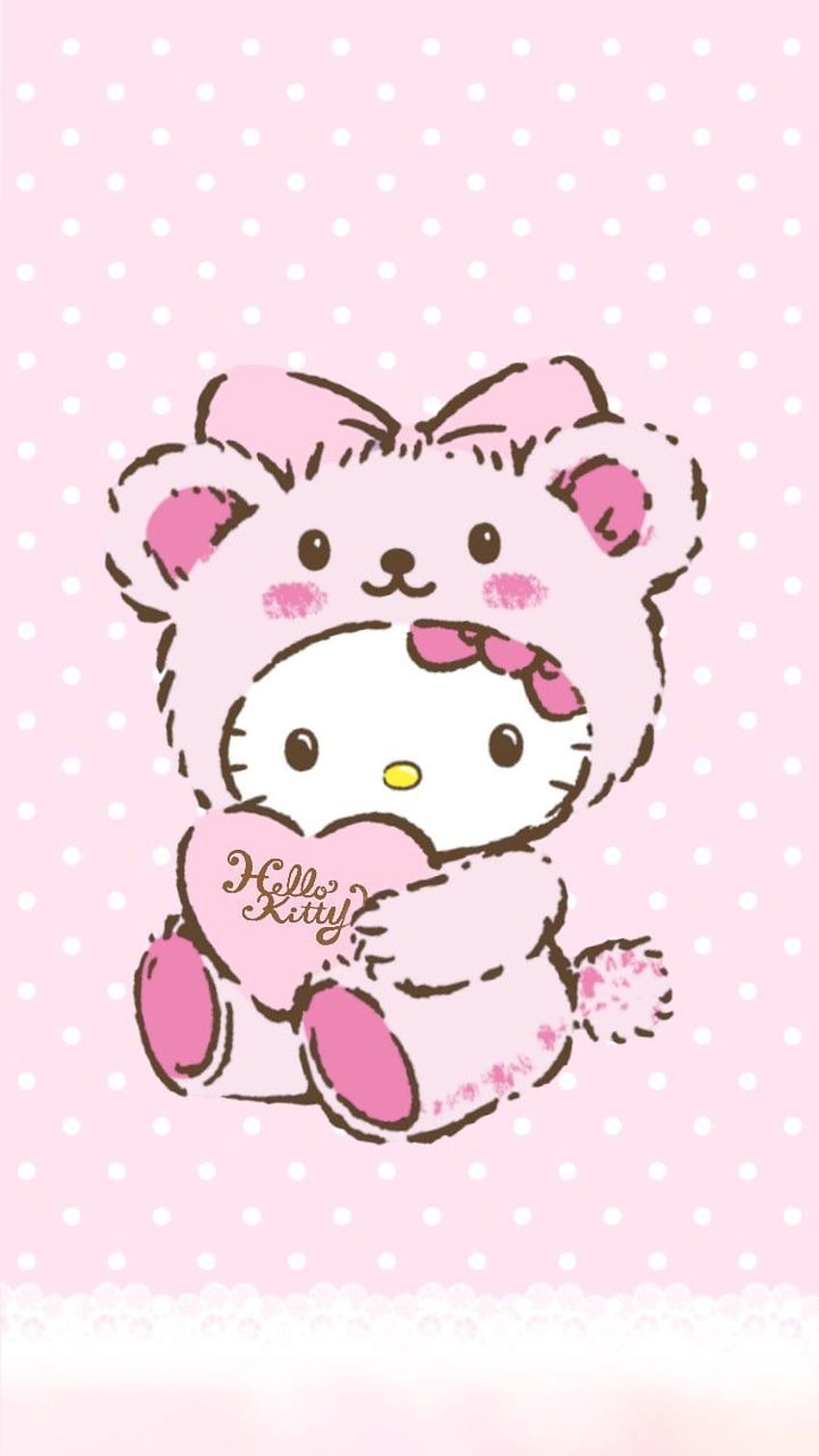 kawaii, and hello kitty -, Hello Kitty Cute HD phone wallpaper