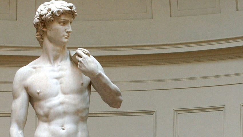 David di Michelangelo, Statua del David Sfondo HD