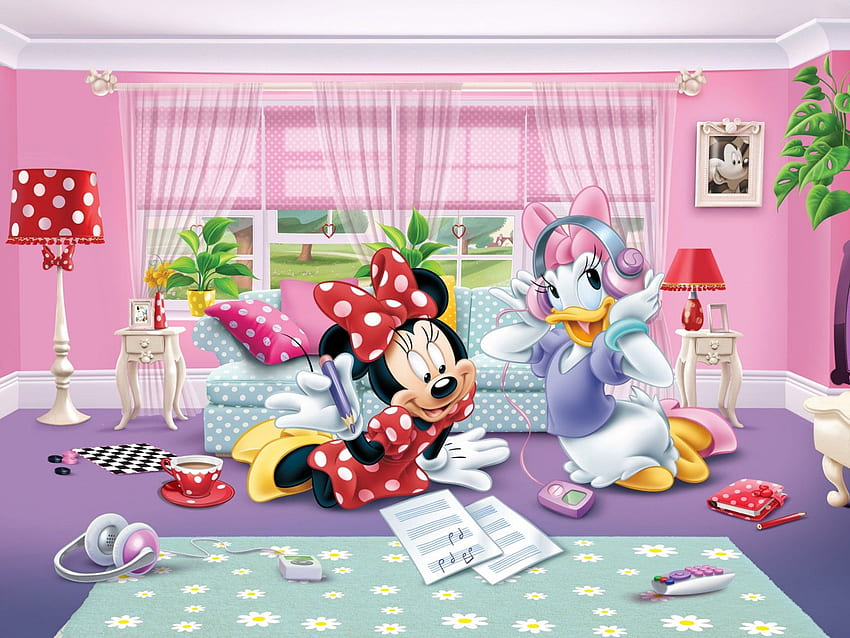 XXL Mural Disney Minnie Mouse Daisy Duck HD wallpaper