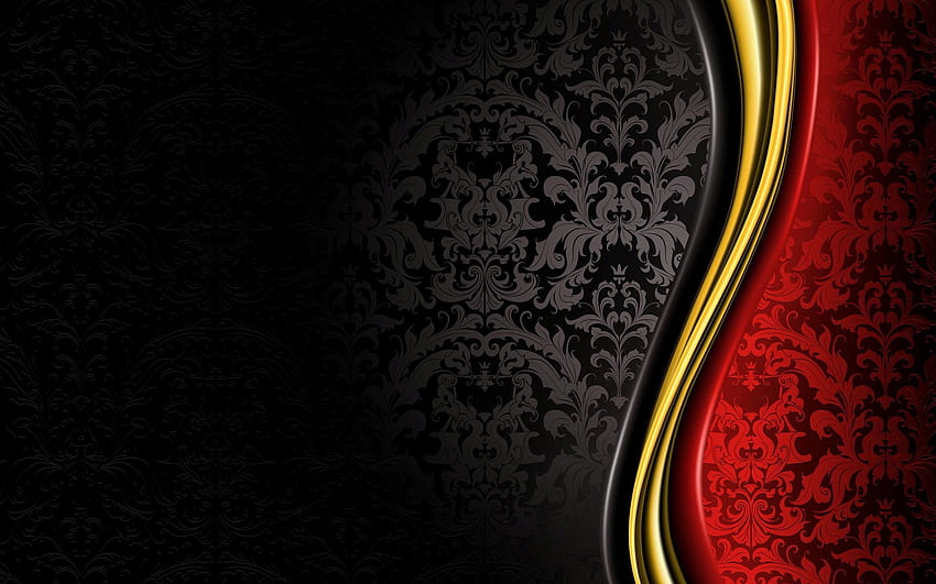 黒と赤の背景。 すべてのために。 背景ヴィンテージ、赤と金、結婚式の背景 高画質の壁紙