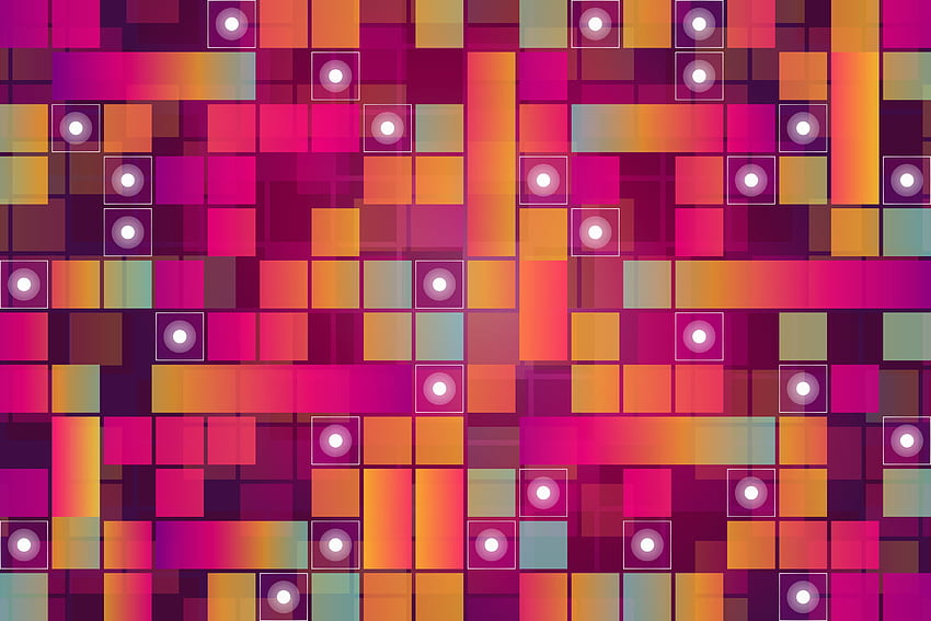 Patterns, Circles, Multicolored, Motley, Texture, Textures, Squares HD wallpaper