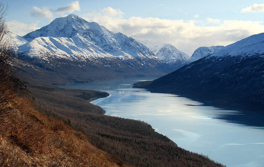 Eklutna Lake. in Chugach State Park near Anchorage, Alaska. Alaska , Best hikes, Scenic drive HD wallpaper