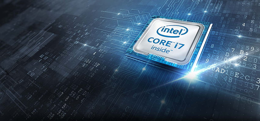Intel Core I7 7ª geração e plano de fundo papel de parede HD
