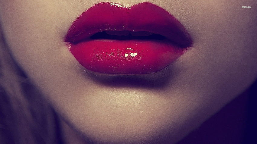 Red Lips HD wallpaper