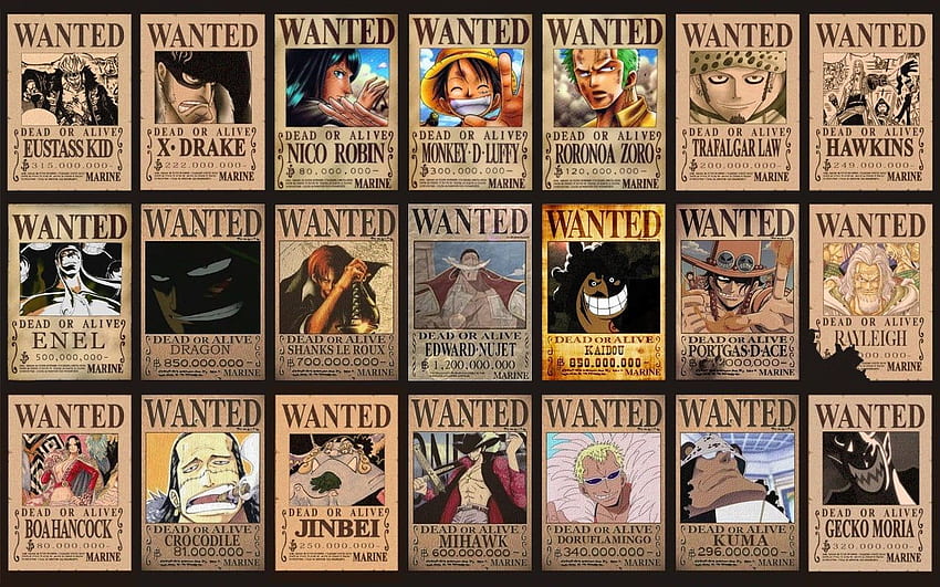 El personaje de One Piece quería un collage de carteles. Llamarada, Collage de una pieza fondo de pantalla
