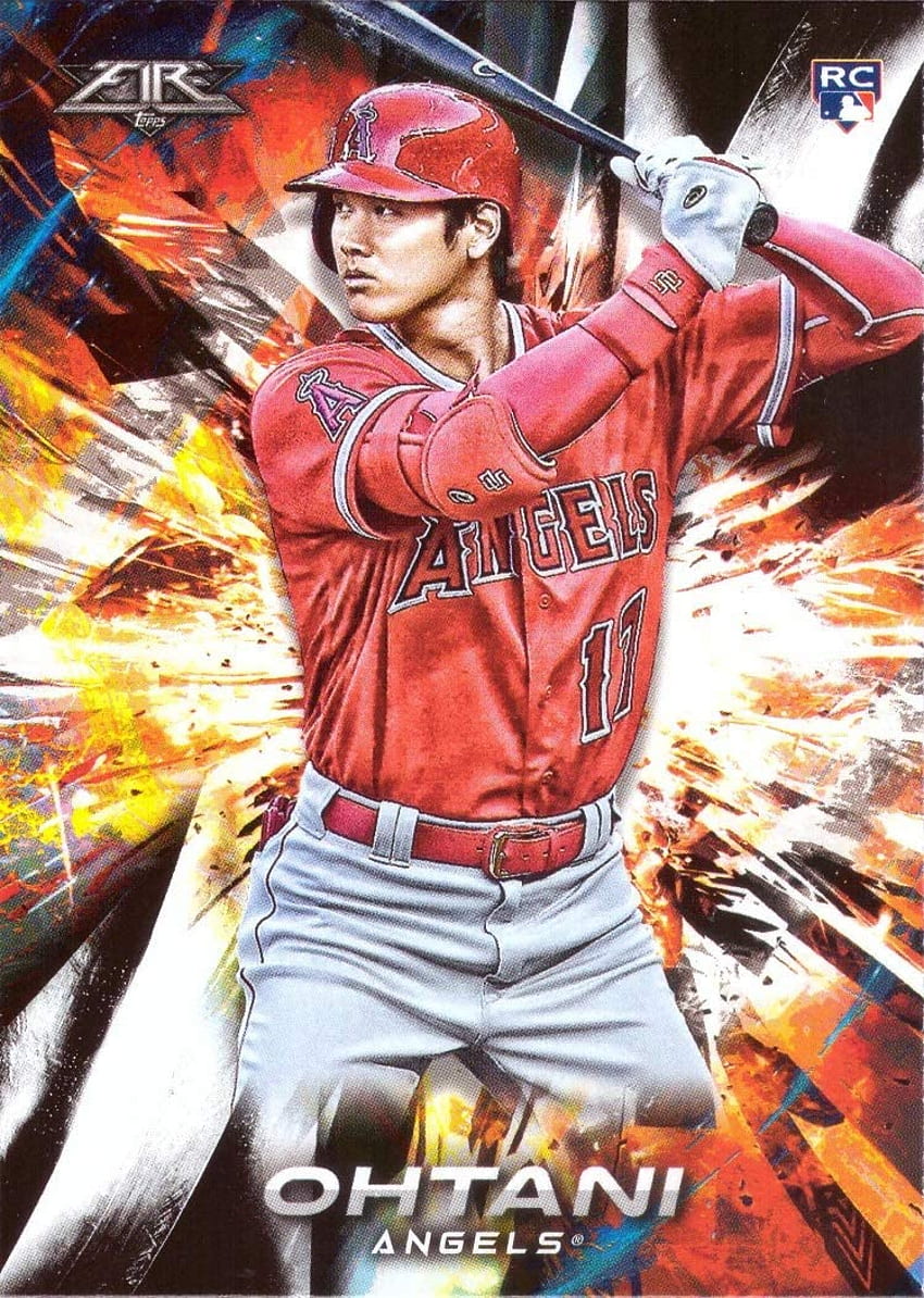 Topps Fire Baseball Shohei Ohtani Rookie Card : Collectibles & Fine Art HD phone wallpaper