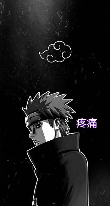Yahiko Wallpaper 4K, Pain, Naruto, Black background, #10865