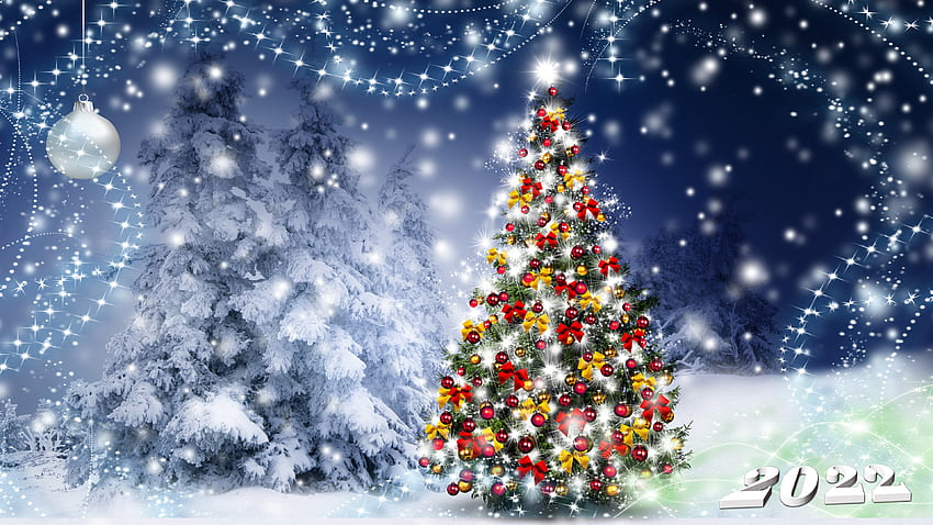 Christmas tree, holidays, happy HD wallpaper | Pxfuel