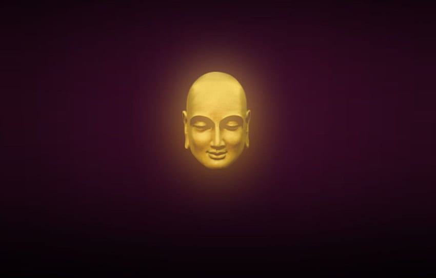 lights, yellow, serenity, calm, head, mystic, Buddha, Zen HD wallpaper