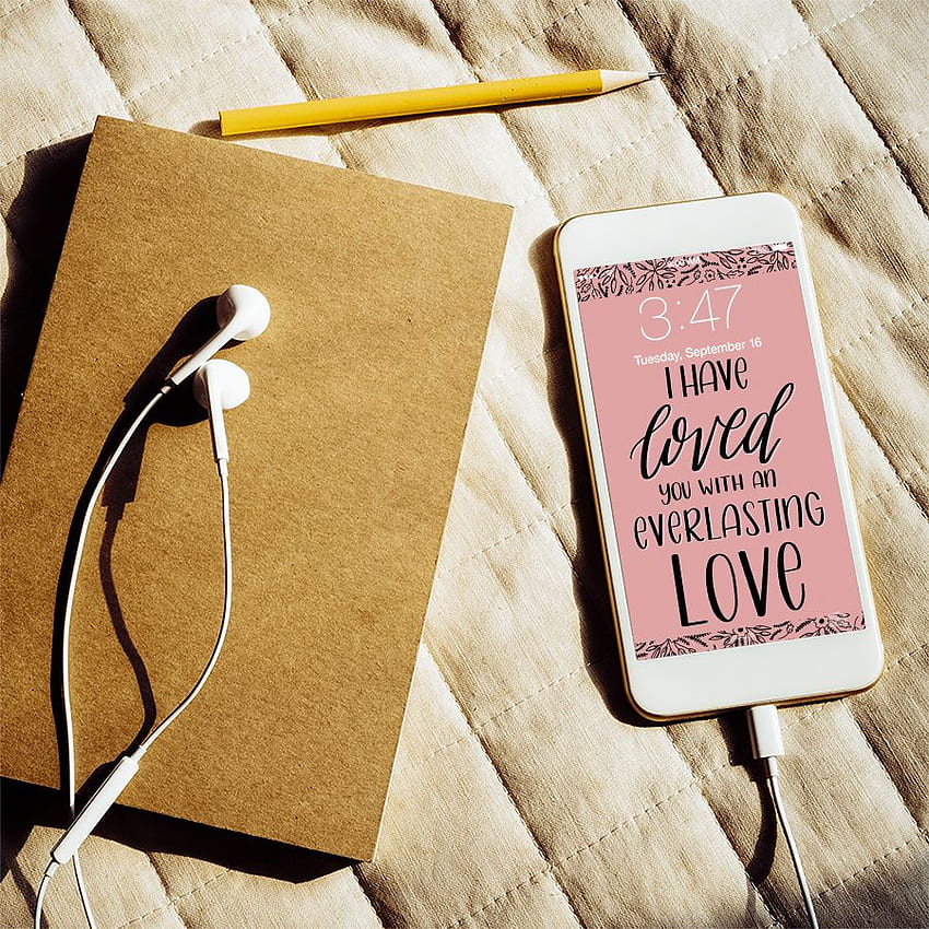 Live Loved Pack (ชุด 3 ชิ้น) - Lettering For Jesus, Journal วอลล์เปเปอร์โทรศัพท์ HD