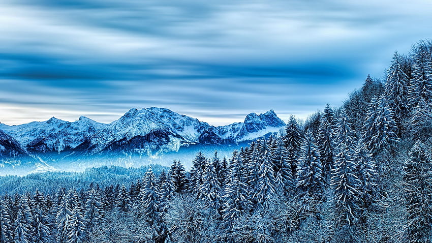 Hãy cùng khám phá những dãy núi trùng điệp và tuyết phủ trắng xóa trong không khí se lạnh của mùa đông. Xem bức ảnh nền dãy núi mùa đông này để tìm thấy sự yên bình và tĩnh lặng thật sự trong tâm hồn mình.