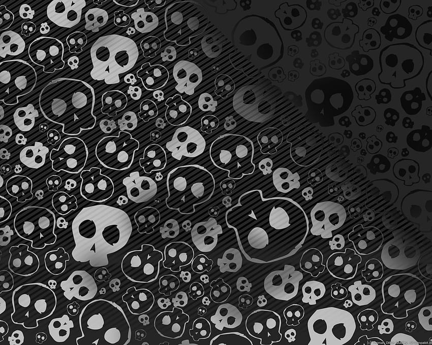 Black and White Skulls, Emo Skull HD wallpaper | Pxfuel