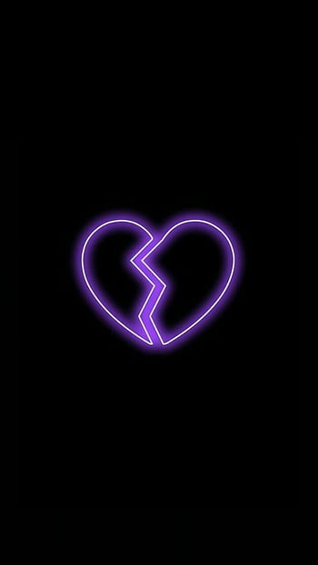 Dark Purple Aesthetic, Black and Purple Heart HD phone wallpaper | Pxfuel