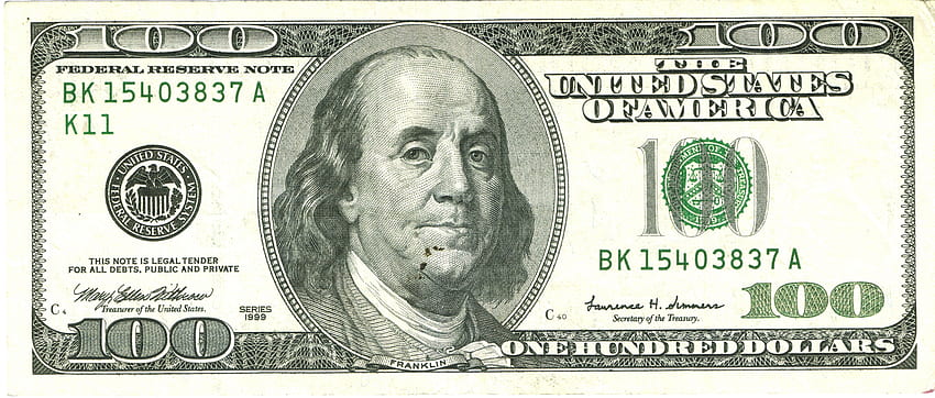 Dollar Bill in 2020. 100 dollar bill, Dollar bill, Dollar HD wallpaper
