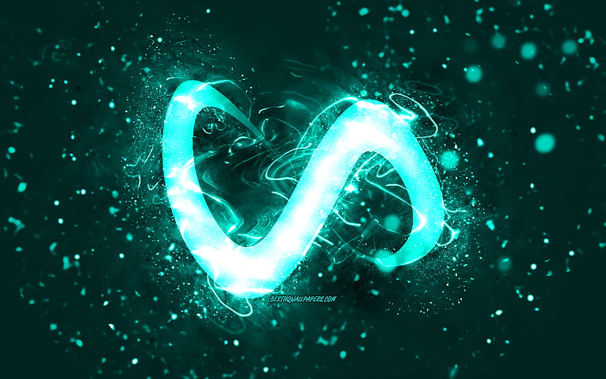 DJ Snake turquoise logo, , Norwegian DJs, turquoise neon lights, creative, turquoise abstract background, William Sami Etienne Grigahcine, DJ Snake logo, music stars, DJ Snake HD wallpaper