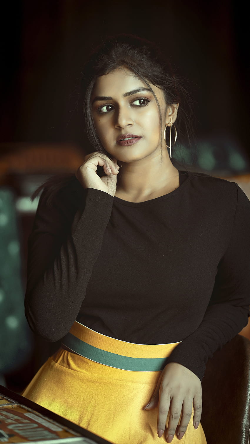 Sanjana anand, kannada actress, beautiful HD phone wallpaper