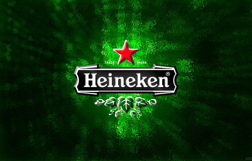 фон, Heineken, heineken, звезда, бира, зелено, фон HD тапет