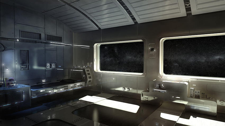 Inside Spaceship, Spaceship Bridge HD wallpaper
