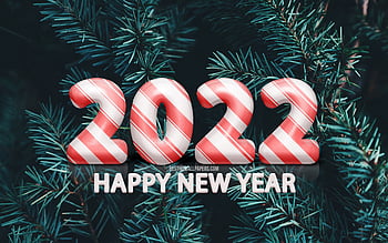 happy new year 2022 wallpaper 3d