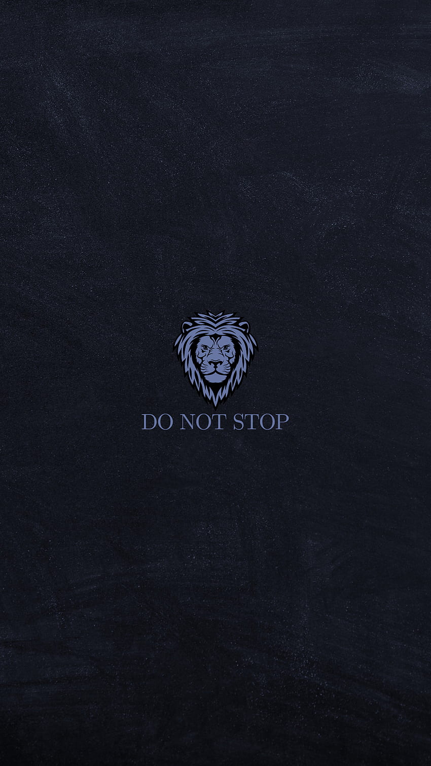 Do Not Stop, leao, leão, minimalist, motivacional, minimalista HD phone wallpaper