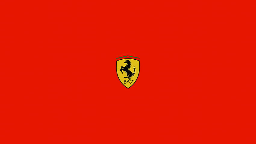 Ferrari Minimal Logo , ロゴ , , 背景 , and , Minimalist Logo 高画質の壁紙