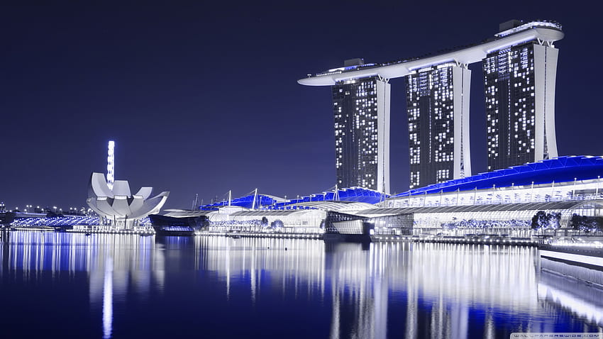 Marina Bay Sands, Singapur Ultra Tło dla telewizji U Telewizor: panoramiczny, ultraszeroki i laptop: tablet: smartfon Tapeta HD
