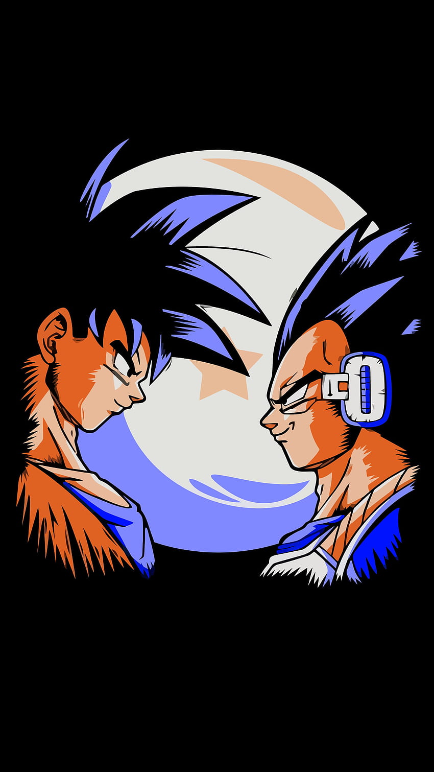 DBZ Goku y Vegeta, Majin Vegeta iPhone fondo de pantalla del teléfono