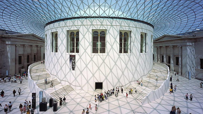 Lugar turístico Museo Británico en Londres Inglaterra fondo de pantalla